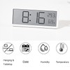 Lancoon Digital Wall Clock with Temperature Humidity LCD Display Date