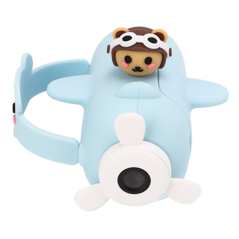 Kids Camera Cartoon Bear Blue Handheld DV 50 Million Dual
