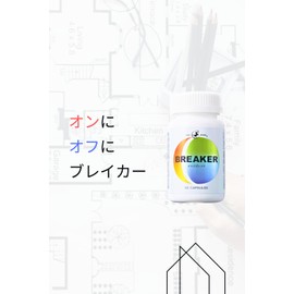 【セロトニン リラックス 集中力 学習 サプリ】キロン BREAKER ギャバ GABA 200mg アメリカ人参 200mg ラフマ ベネトロン 50mg 2cap中 シナジー配合 全60カプセル 30食分 国内製造 医師監修