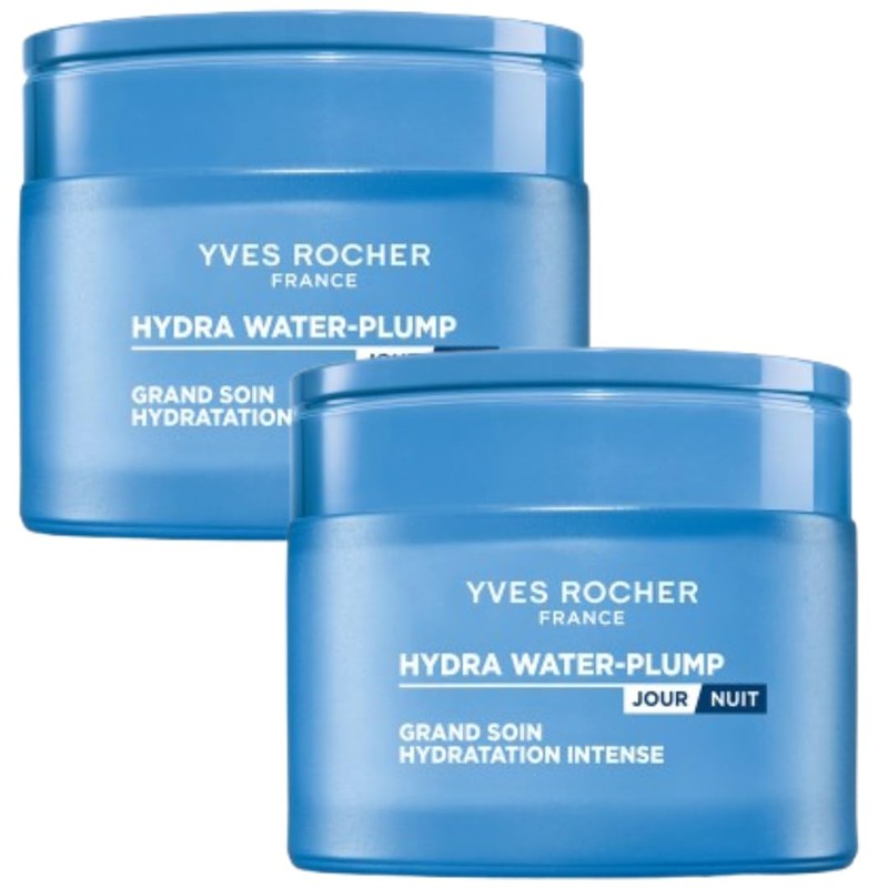 YVES ROCHER DUO PACK Hydra Water Plump 2 Cremas da