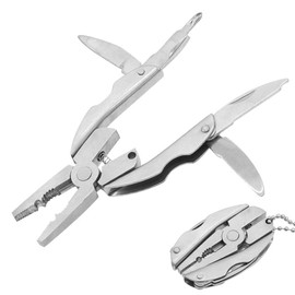 Multi-Tool, 2 Pieces 7-in-1 Portable Stainless Steel Multi-Tool with Number, Screwdriver, File, Saw, Nail Descaling Device for Camping, Outdoors, Indoors, Outdoors, Indoors, Outdoors