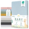 Laleni Premium fitted sheets for bassinet, rectangular, breathable, 100% cotton