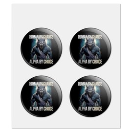 Graphics & More Werewolf Alpha 2.0" Puffy Bubble Dome Scrapbooking Crafting Sticker Set