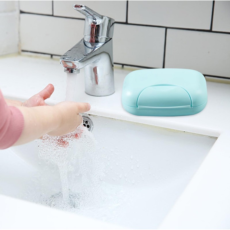 2 Pieces Soap Dish With Lock, Creative Soap Dish, Portable