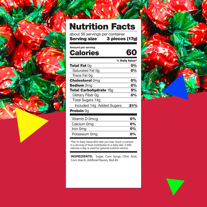 Strawberry Filled Bon Bons | 2 Pound Bag - Approx.