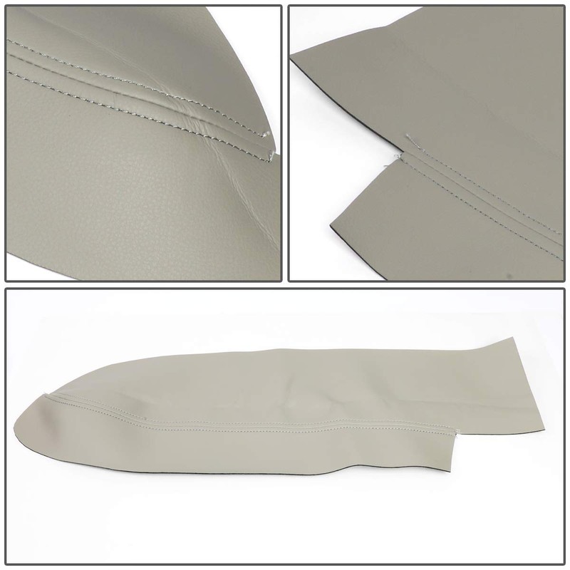 Auto Dynasty Pair OE Style Front Door Panel Armrest Leather