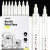 SFAIH Acrylic White Paint Pens - 8 Pack 2-3MM Medium