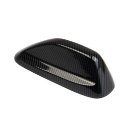 Korlot Carbon Fiber Shark Fin Shape Roof Antenna Cover Decor Trim for Dodge Ram 1500 2500 3500 2019-2025