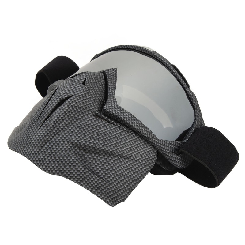 Motorcycle Face Mask Goggles Dust Wind UV Proof Riding Glasses