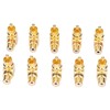 10pcs RCA Right Angle Adapter Male to Female Copper Gold