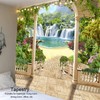 Landscape Tapestry 7.5x5.9ft Polyester Fiber Durable Background Wall Hanging Decorative