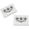 2 x 45mm 'Symmetrical Orchid Line Art' Erasers/Rubbers (ER00047694)
