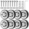 Pack of 8 Suitcase Wheels Replacement Wheels, 50 x 12