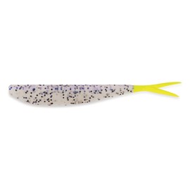 Big Bite Baits 4'' Slim Minnow/Blue PUPRLE Salt & Pepper/Chartreuse Tail (10 Pack)