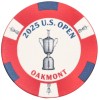 2025 US OPEN (Oakmont) - Red - Logo POKER CHIP