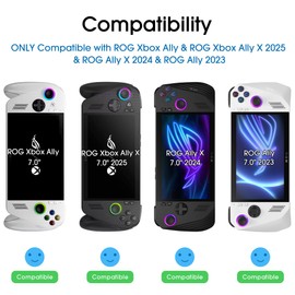amFilm 3 Pack Screen Protector for ASUS ROG Xbox Ally X/ROG Xbox Ally 2025 / ROG Ally X 2024 / ROG Ally 2023 7'' | 9H+ Tempered Glass | Military-Grade Drop Protection | Easy Installation | HD Clear