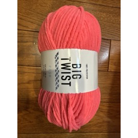 Big Twist Posh Yarn Standard 100% Polyester Weight Bulky 7.05 oz Strawberry Glow