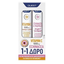 Quest Once a Day Echinacea & Propolis 20 eff tabs + Gift Once a Day Vitamin C 1000 mg eff tabs