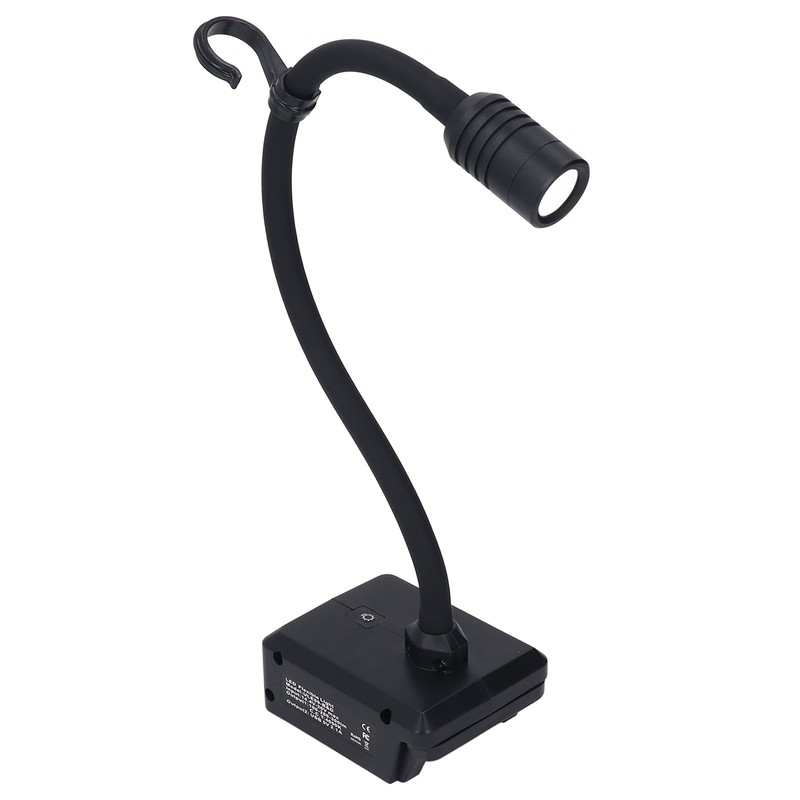 LED Work Light Cordless Gooseneck Lamp 3 Modes Dual USB
