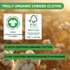 Organic Cheese Cloths, GOTS Certified, Grade 100, 36 Sq Feet,