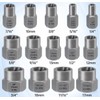 XEWEA 14PCS Bolt Extractor Set, 3/8" Drive Impact Stripped Bolt
