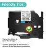 NineLeaf 2PK 12mm Label Tape Compatible for Brother P-Touch TZe-S231