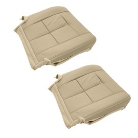 BuliBoao Driver & Passenger Bottom Microfiber Leather Seat Cover Fits for Lincoln Navigator 2007-2014 Tan