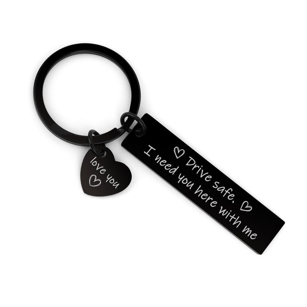 Fodfgxf Drive Safe Keychains Gifts for Men Boyfriend Husband Gift
