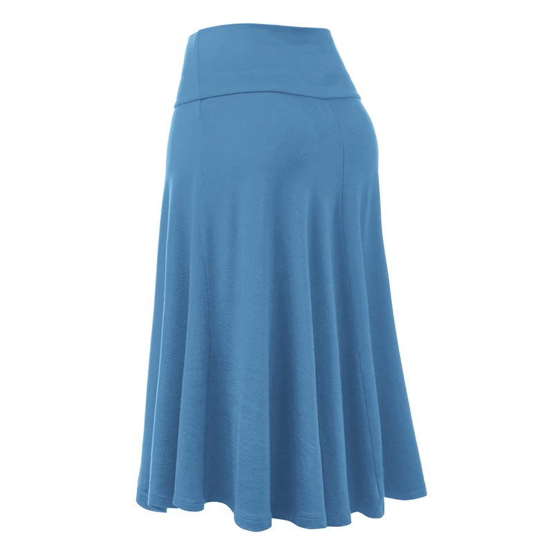 Lock and Love LL WB1105 Womens Lightweight Fold Over Flared