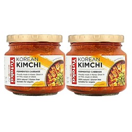 Yutaka Korean Kimchi Fermented Cabbage, Vegan, Gluten Free 200g (Pack of 2)