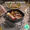 N74SNA Hot Pot Electric, Multi-Cooker 2.5 Quart Grill Steamer Set,