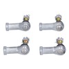 4PCS Tie Rod End Kit Rubber Metal WearResistant Replacement for