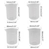 PDETVEO 4PCS Plastic Graduated Beaker Set, 1Cup/50ml, 1 Cup/100ml, 1Cup/200ml,