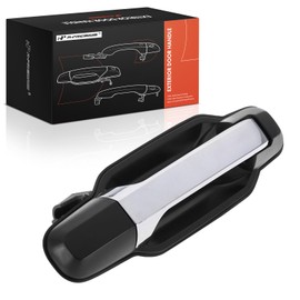 A-Premium Rear Right Passenger Side Exterior Door Handle Compatible with Kia Sorento 2003 2004 2005 2006, Black Housing with Chrome Lever, Replace# 83660-3E051, 83660-3E021XX