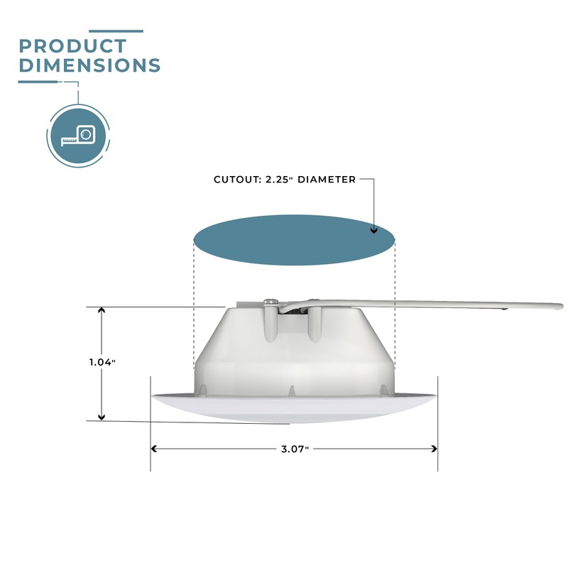 Manufacturers' Select Radiance RV, Marine 12V LED Overhead Ceiling Puck