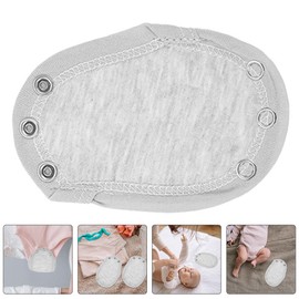 UPKOCH 9pcs Baby Bodysuit Extender, Romper Suit Extension Baby Jumpsuits Extenders Bodysuit Snap Extender Jumpsuit Partner Lengthen Extend Film for Boys Girls, 13.00X9.00X0.20CM, Light Grey