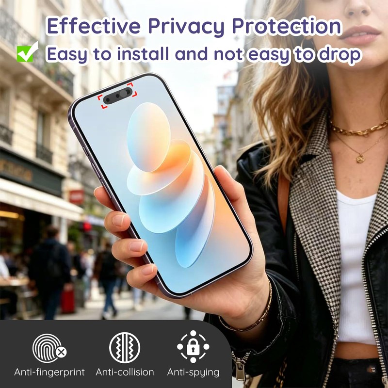 Dazujem Front Camera Cover Compatible for 17 Pro Max/17 Pro