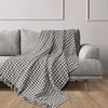 EHC Cotton Houndstooth Throw Blanket For Bed Sofa Couch Arm