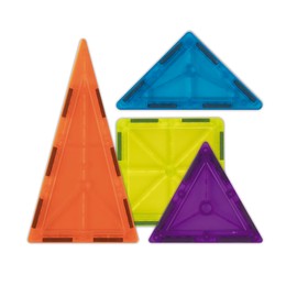 APLI KIDS 19419 - Educational Building Game with Transparent Magnetic Parts, Various Geometric Shapes for Creating 3D Figures