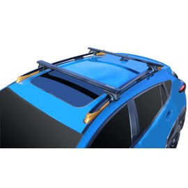 BRIGHTLINES All Black Heavy Duty 220 lbs Wing Shaped Universal Crossbars Roof Racks Compatible with 2014-2025 Subaru Forester for Kayak Luggage ski Bike Carrier, a Set of 2