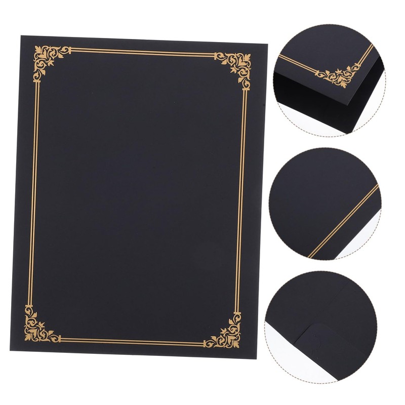 Operitacx Letter Size Certificate Holders Gold Foil Award Wedding Graduation