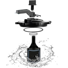 katikies 2-Port/3-Port Pool Valve Rebuild Complete Kit Compatible with Jandy 2-way/3-way 4715, 4716, 4717 Valve and Gray Valves with Diverter Valve 4720, Cover 4606, Handle 7433 (Black-PST-4700)