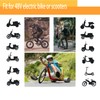 1 Pair E-Bike Throttle Grip with LCD Battery Voltage Display,