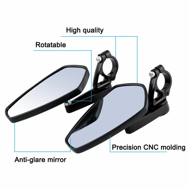 JMTBNO UNIVERSAL Motorcycle Rearview 7/8"Handle Bar Mirrors For 2019 Honda
