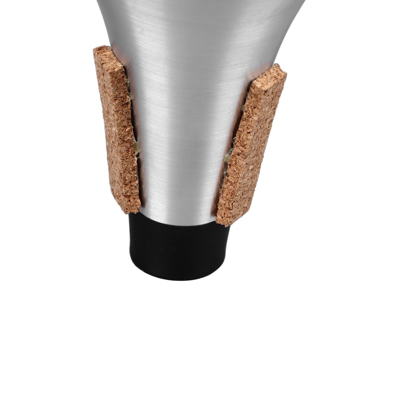 Trumpet Practice Mute Lightweight Aluminum Alloy Soft Cork Noise Reduction