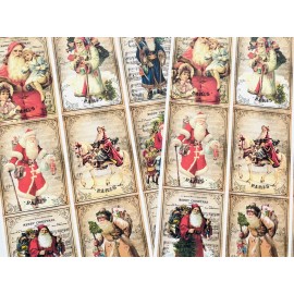 Unbranded Christmas Cards For Junk Journals Planners Scrapbooks Crafts Set of 18 Cards #X9