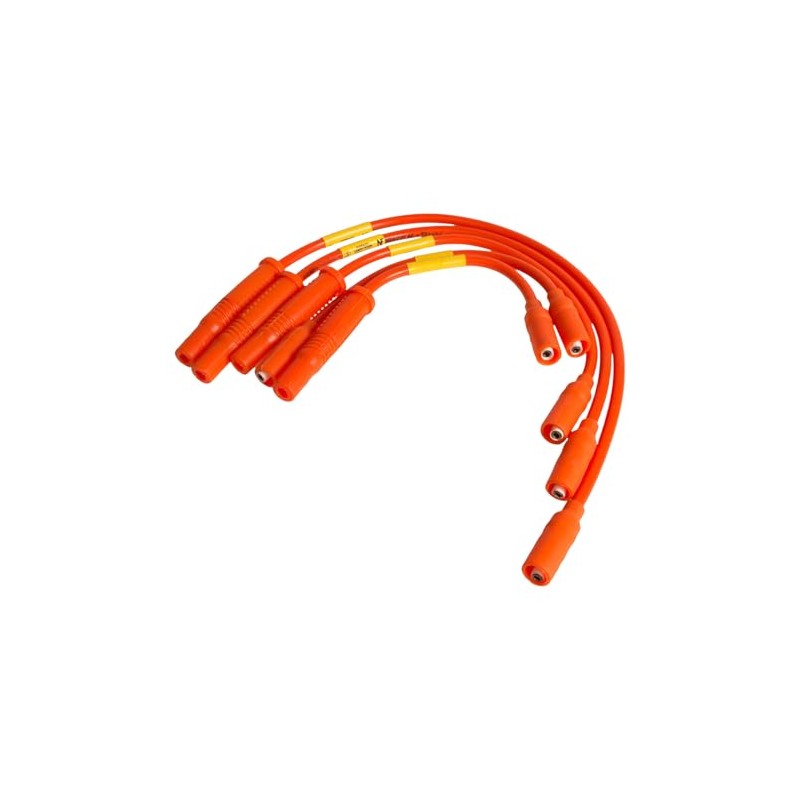 FERRAZZI Kit Cables 9mm + 4 Bujias Iridio Plantino compatible