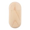 Oval Maple Wooden Shell USB 3.0 Flash Memory Drive Storage