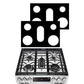 2 Pcs Stove Protector For Frigidaire Model FCFG3062AWB 30inch Stovetop Gas Range Cooktop Liner 5 Burner Splatter Spill Guard