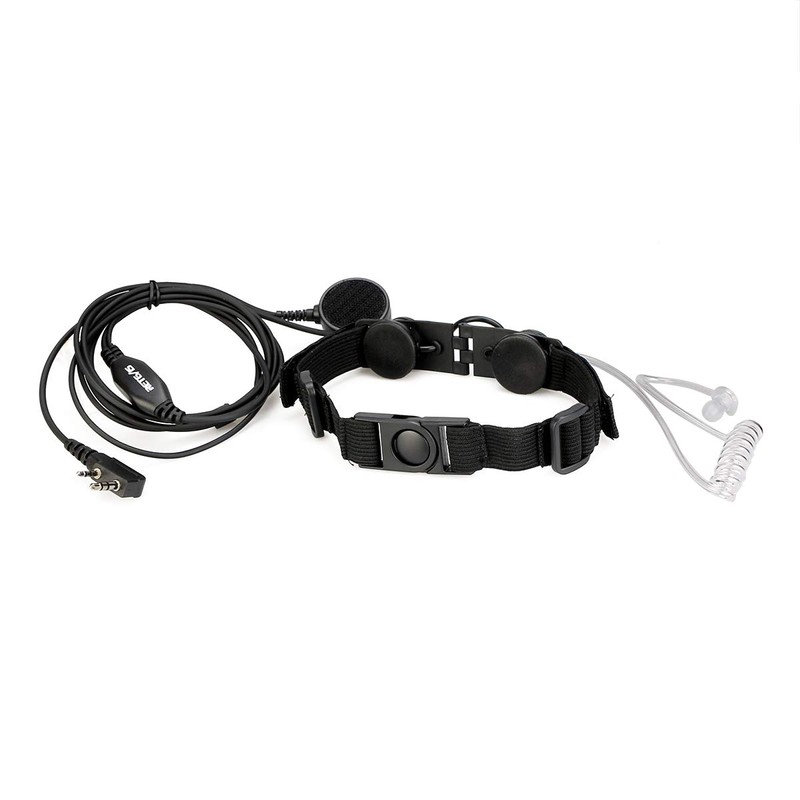 Retevis Throat Mic, 2 Pin Throat Control Laryngeal Headset with